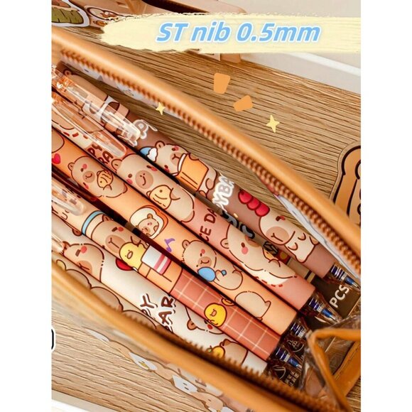 1pc/3pcs/6pcs/Box Erasable Click Pens Assorted Color And Creative Design - Picture 11 of 11